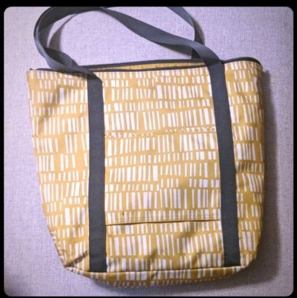 Handbags - Yellow/gray tote bag